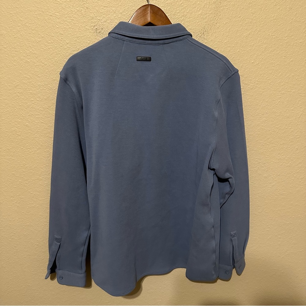 Cuts Men’s Light Blue Skyline Knit Overshirt - Picture 2 of 3